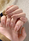 Milky Nude Swirl Nails 🤍BUY 1 GET 1 FREE