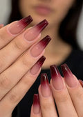 Glossy Blush Pink Red Coffin Nails 💗✨BUY 1 GET 1 FREE GIFT
