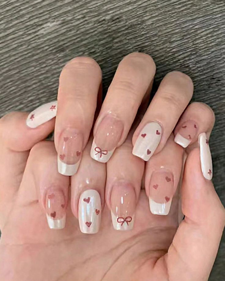 Trendy Red Glossy Nails | Reusable Press On Nail Set for Girls